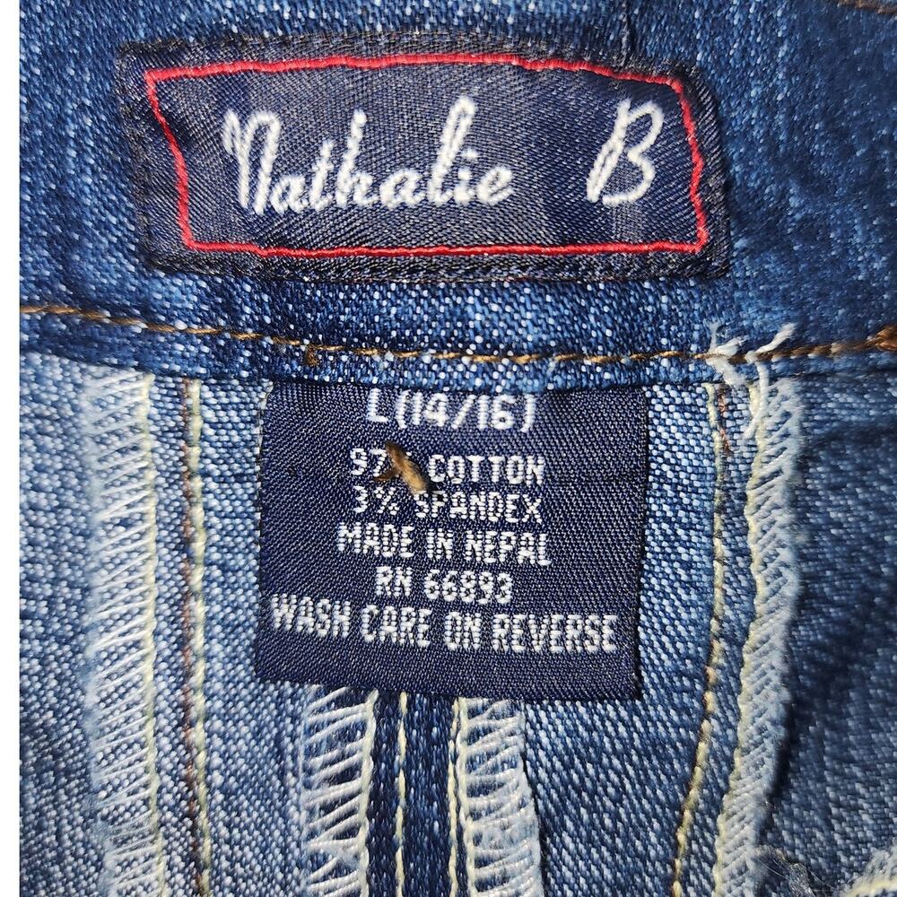 Nathalie B Vintage Denim A-Line Skirt Women’s Size L (14/16) - Picture 5 of 6
